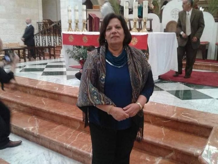 المناضلة النسائية الفلسطينية ناديا حرب تنتقل للأخدار السماوية في بيت لحم