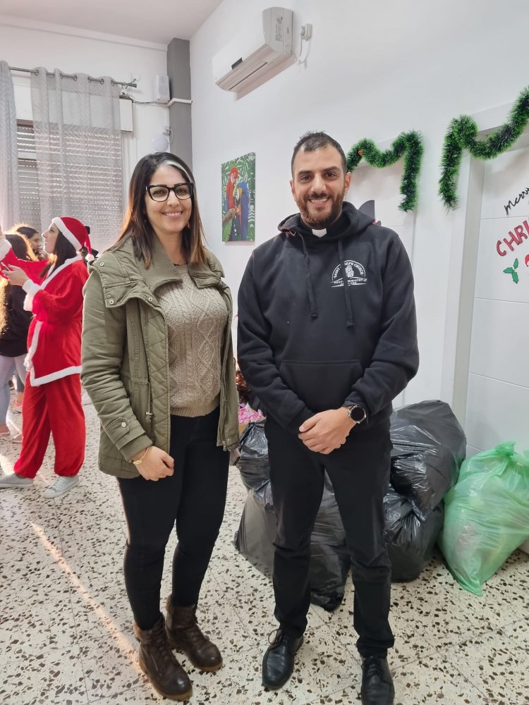 شبيبة مار يوسف الجامعية والعاملة الشفاعمرية تزور أطفال دير القديسة حنّة في صفورية