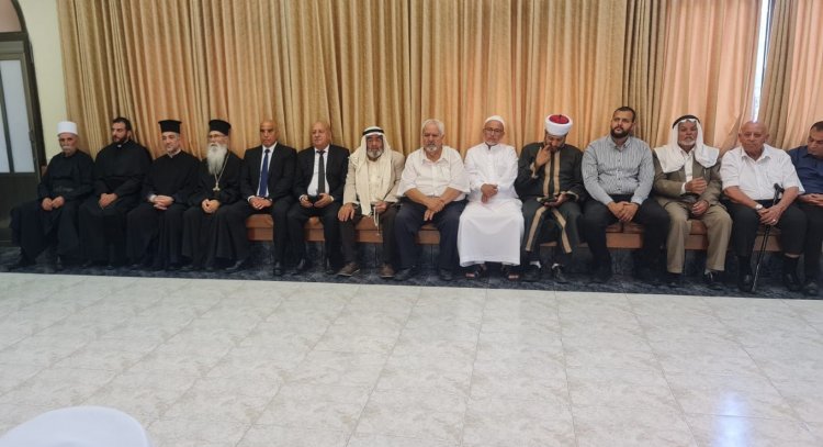 أبناء الجماعات المسيحية والإسلامية يقدمون تهاني عيد الأضحى لاخوانهم أمناء الطائفة المعروفية في شفاعمرو