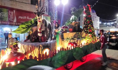 بلدة الزبابدة الفلسطينية تحتفل بالعيد مع ‘قافلة الميلاد‘