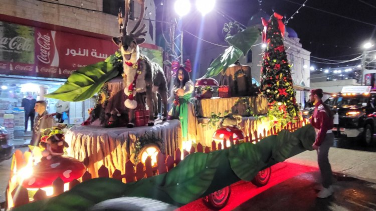 بلدة الزبابدة الفلسطينية تحتفل بالعيد مع ‘قافلة الميلاد‘