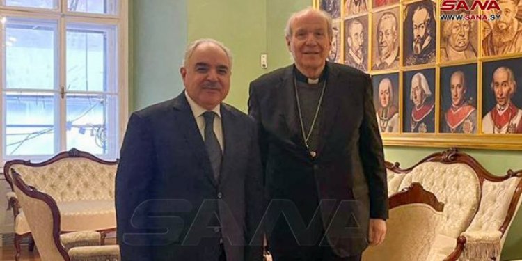 السفير السوري يطلع كاردينال النمسا على النتائج الكارثية للزلزال في سورية
