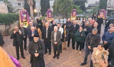 نادي مهد الفادي الشفاعمري ينظم طواف "درب الصليب" في المركز الثقافي الأسقفي وبرئاسة المطران يوسف متى