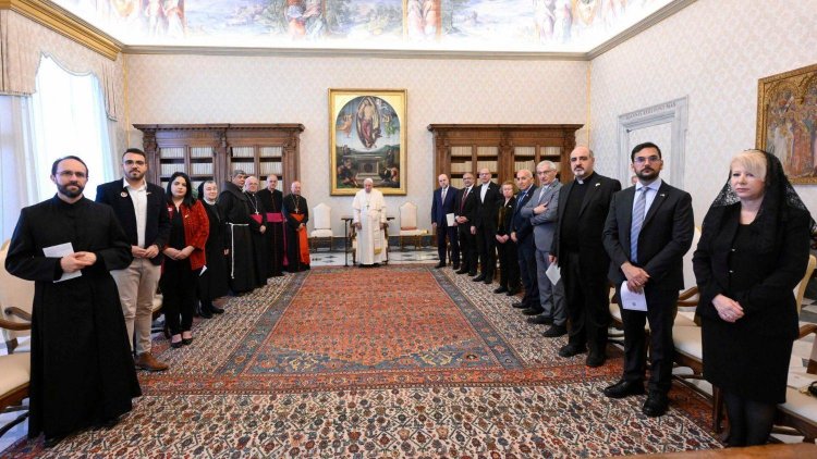 البابا يستقبل المشاركين في لقاء مجموعة العمل المشتركة للحوار بين الأديان والهيئة الفلسطينية للحوار