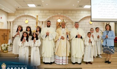 رعية القديس يوسف للاتين في شفاعمرو تحتفل بمنح سرّ المناولة الأولى لثمانية من أبنائها