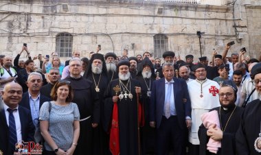 بطريرك السريان الأرثوذكس مار أغناطيوس أفرام الثاني قادما من سوريا لزيارة القدس