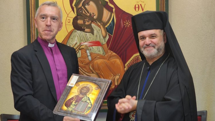 راعي الأبرشية الكاثوليكية المطران يوسف متى يستقبل رئيس أساقفة ويلز