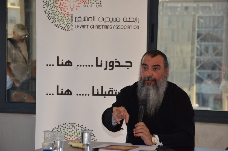 الأرشمندريت الدكتور أغابيوس أبو سعدى يحاضر في عمان حول اللاهوت العربي المسيحي