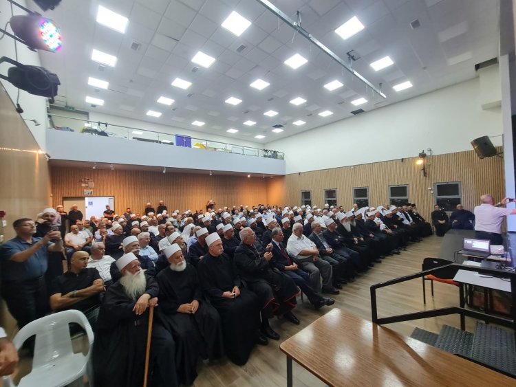 تكريم إمام الطائفة المعروفية في شفاعمرو في حفل مهيب بمبادرة "مؤسسة الأفق للثقافة والفنون"