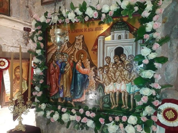 شفاء البرص العشرة، في نواحي جنين - لوقا ١٧: ١١-١٩