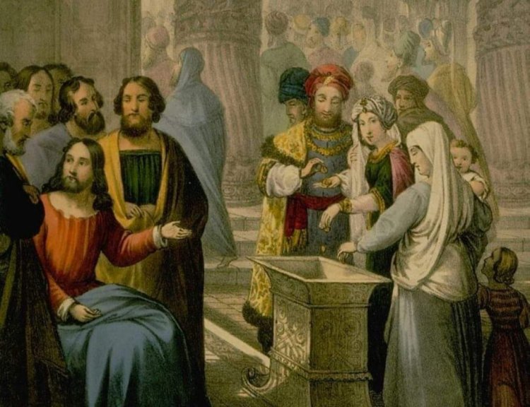 فلس الأرملة والعطاء لله - لوقا ٢١: ١-٤