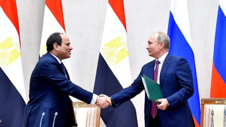 السيسي وبوتين يشاركان في مراسم صب الخرسانة بمحطة الضبعة للطاقة النووية