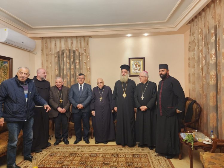 وفود دينية ومدنية تزور رئيس بلدية بيت لحم أنطون سلمان لتهنئته باستلام رئاسة البلدية مجددا