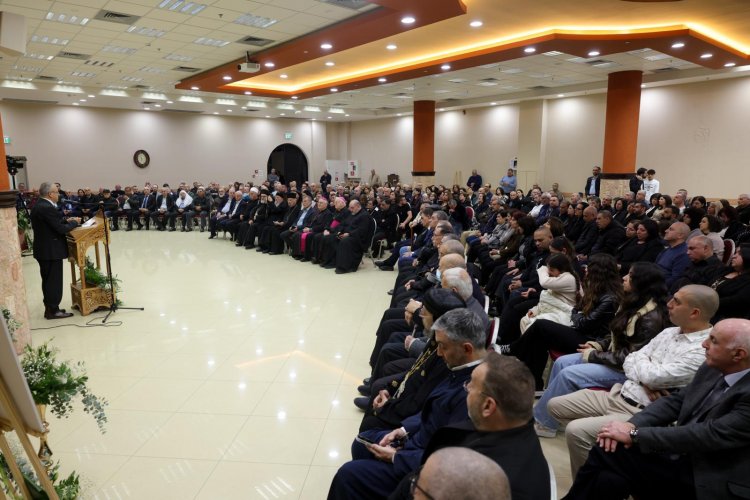 حفل تأبين مهيب- الأرشمندريت ماهر عبود في شفاعمرو والاعلان عن اطلاق اسمه على مبنى مركز التعليم المسيحي في المغار