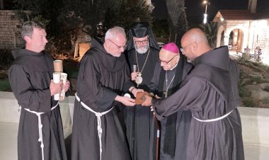 حفل تكريم مهيب للبطريرك ميشيل صباح في ختام الشهر المريمي في كنيسة دير الملاك جبريل في المجيدل