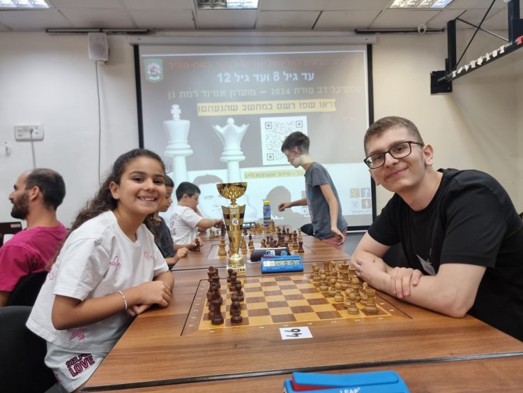 لانا شرش من الناصرة بطلة اسرائيل للبنات بالشطرنج السريع حتى جيل 8!