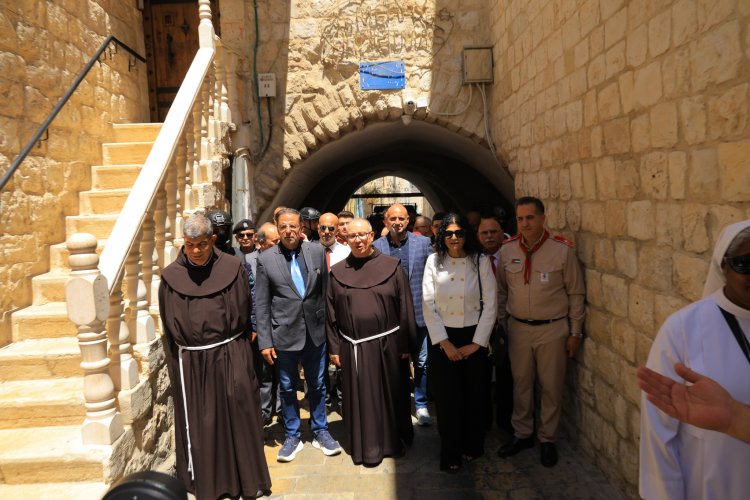 بيت لحم تستقبل حارس الأراضي المقدسة في زيارته الأولى للمدينة