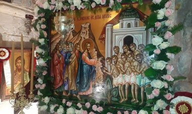 شفاء البرص العشرة، في قرية بالقرب من جنين - لوقا ١٧: ١١-١٩