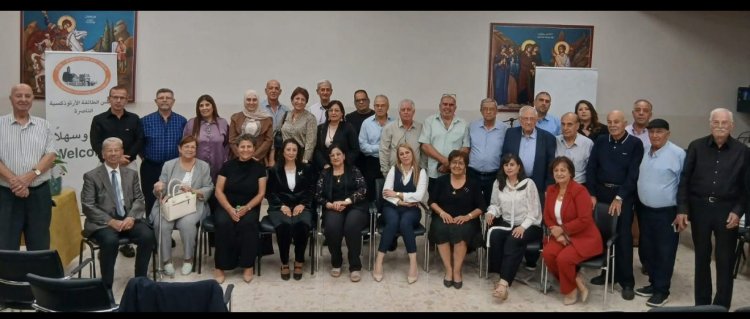 أمسية إشهار ديوان "قيثارة الأصيل" للشاعرة روز شعبان بدعوة منتدى الناصرة الثقافي في قاعة البشارة الأرثوذكسية