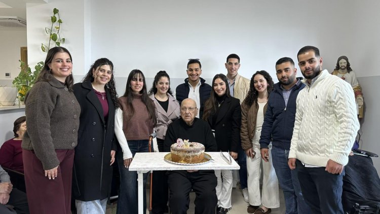 "بيت أفرام للمسنين" في بلدة الطيبة يحتفل بعيد ميلاد البطريرك ميشيل صباح الـ 93 عاما